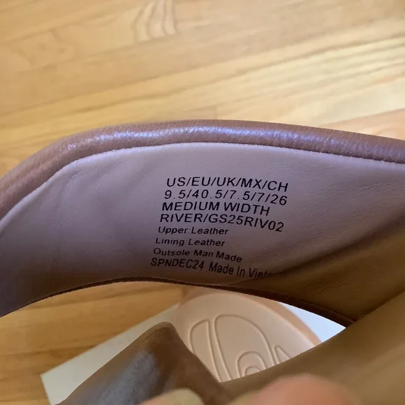 Gentle Souls River Platform Slide Sandal Luggage Leather SZ 9.5 - Picture 11 of 13